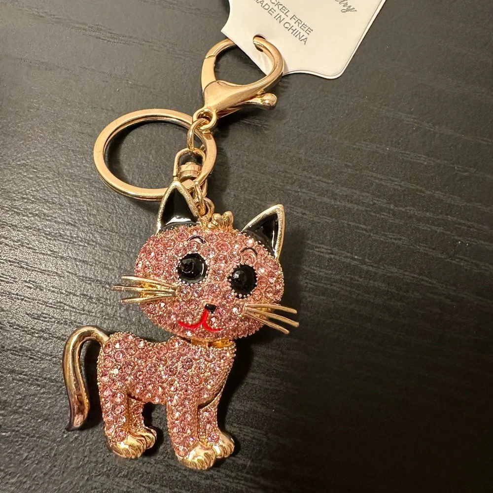 Cat purse charm or key chain NEW - Picture 5 of 5